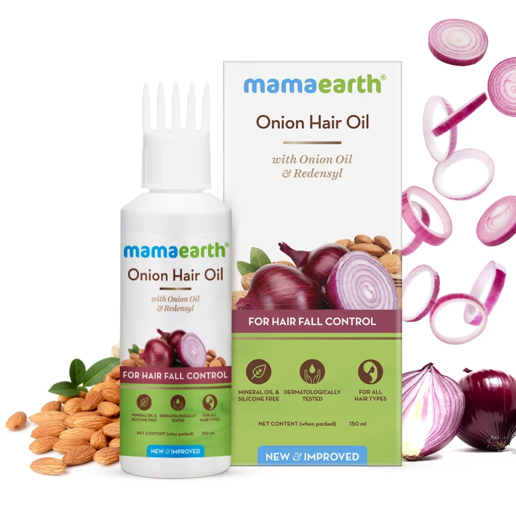 Mamaearth Onion Hair Oil Benefits Review